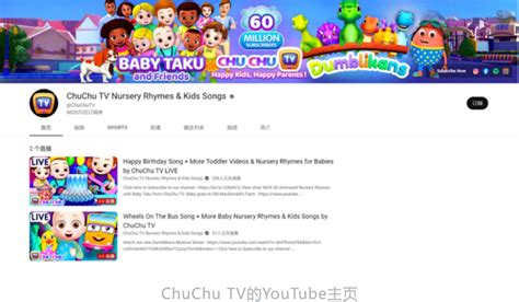 chuchu channel真人|儿童内容频道年度TOP10：ChuChu TV保持第一